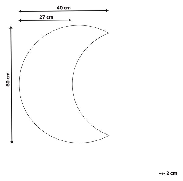 Zrcadlo PESMES 40 cm 60 cm Stříbrná