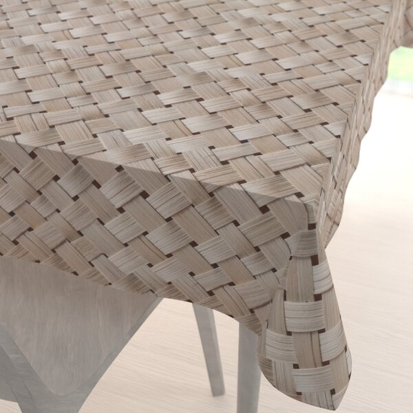 Biante Dekorační obdélníkový ubrus Terra TRA-002 Béžový pletený vzor 50x100 cm