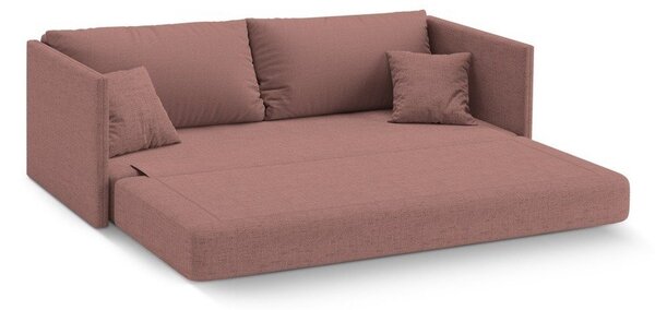 Růžová žinylková rozkládací pohovka 209 cm Shannon – Cosmopolitan Design