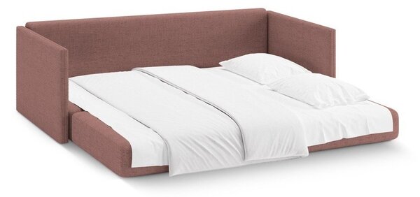 Růžová žinylková rozkládací pohovka 209 cm Shannon – Cosmopolitan Design