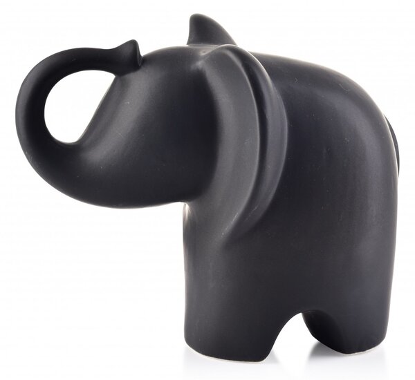 Mondex Keramický slon MIA BLACK IV matně černý