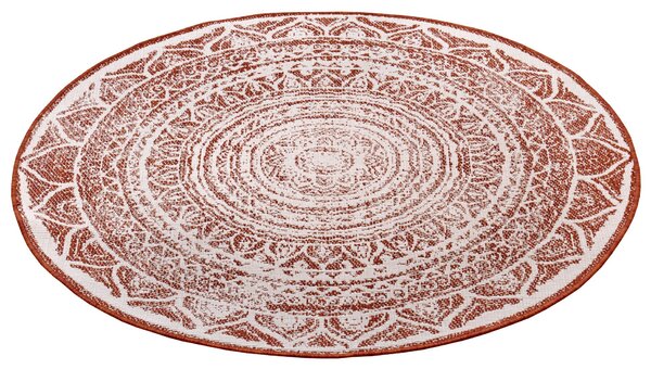 Hanse Home, DOPRODEJ: 200x200 (průměr) kruh cm Kusový koberec Twin Supreme 105497 Cayenne kruh – na ven i na doma, 200x200 (průměr) kruh, oranžová, chodba / předsíň