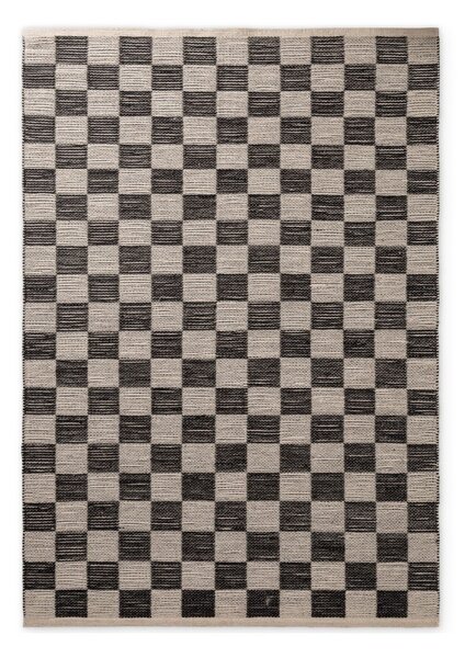 Černý/krémový oboustranný/ručně tkaný koberec s příměsí juty 120x170 cm Rex – Hanse Home
