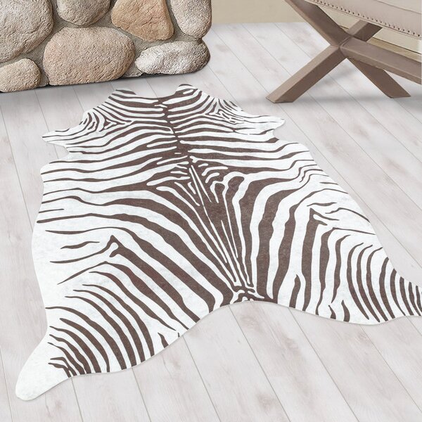 Ayyildiz, Kusový koberec Etosha 4111 brown (tvar kožešiny), 100x135 tvar kožešiny, hnědá, chodba / předsíň