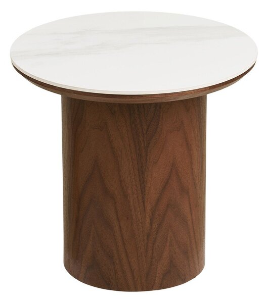 Kulatý odkládací stolek s keramickou deskou ø 40 cm Noli – House Nordic