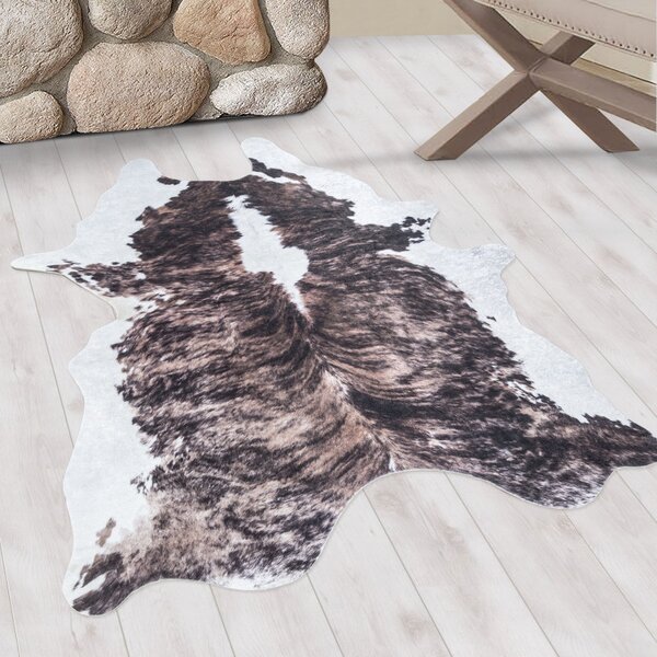 Ayyildiz, Kusový koberec Etosha 4113 brown (tvar kožešiny), 100x135 tvar kožešiny, hnědá, chodba / předsíň