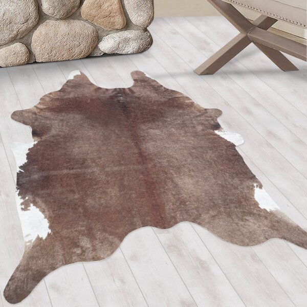 Ayyildiz, Kusový koberec Etosha 4112 brown (tvar kožešiny), 150x200 tvar kožešiny, hnědá, chodba / předsíň