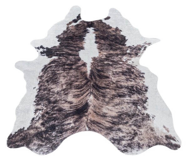 Ayyildiz, Kusový koberec Etosha 4113 brown (tvar kožešiny), 100x135 tvar kožešiny, hnědá, chodba / předsíň