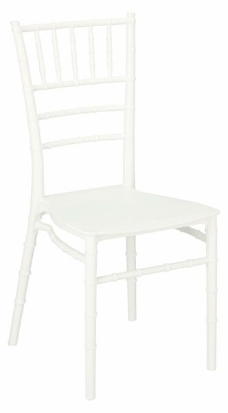 Židle Chiavari bílá, polypropylen, barva: bílá