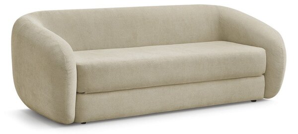 Taupe žinylková rozkládací pohovka 228 cm Neyo – Bobochic Paris