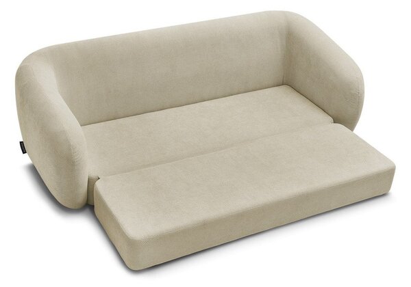 Taupe žinylková rozkládací pohovka 228 cm Neyo – Bobochic Paris