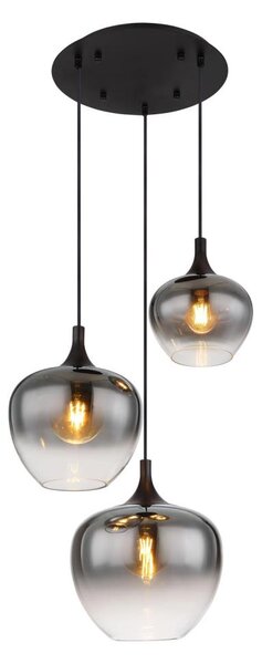 Globo 15548-3H - Lustr na lanku MAXY 3xE27/40W/230V černá