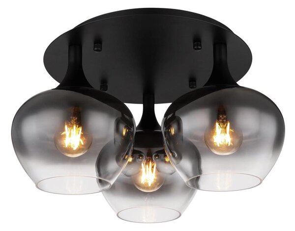 Globo 15548-3D - Přisazený lustr MAXY 3xE27/40W/230V černá