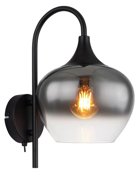 Globo 15548W - Nástěnná lampa MAXY 1xE27/40W/230V černá