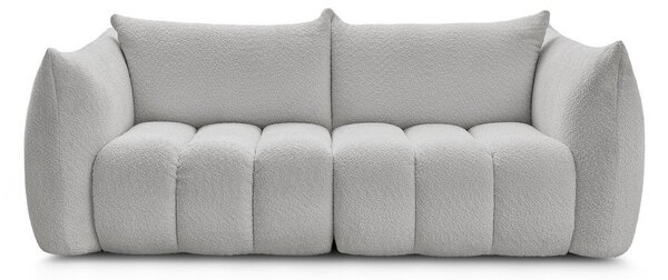 Světle šedá pohovka z textilie bouclé 234 cm Azra – Bobochic Paris