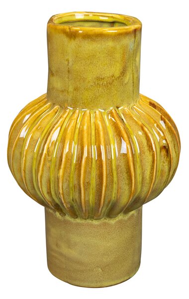 Ter Steege Váza Sanah rib mustard D15 H23