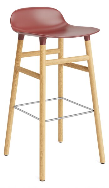 Normann Copenhagen designové barové židle Form Barstool Wood (75 cm)
