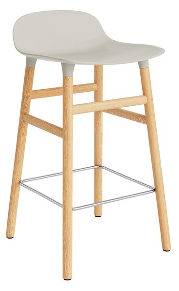 Normann Copenhagen designové barové židle Form Barstool Wood (65 cm)