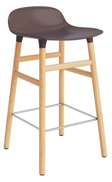 Normann Copenhagen designové barové židle Form Barstool Wood (65 cm)