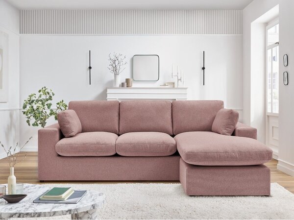 Růžová rohová pohovka Belair – Bobochic Paris