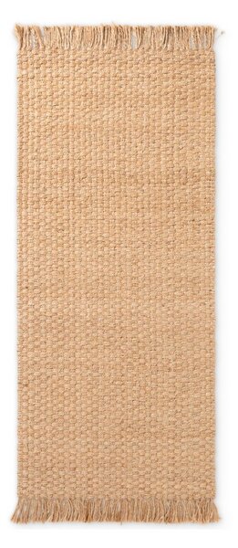 Oboustranný/ručně tkaný jutový běhoun v přírodní barvě 80x300 cm Fjord – Hanse Home