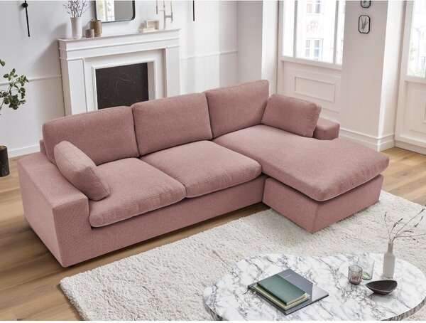 Růžová rohová pohovka Belair – Bobochic Paris