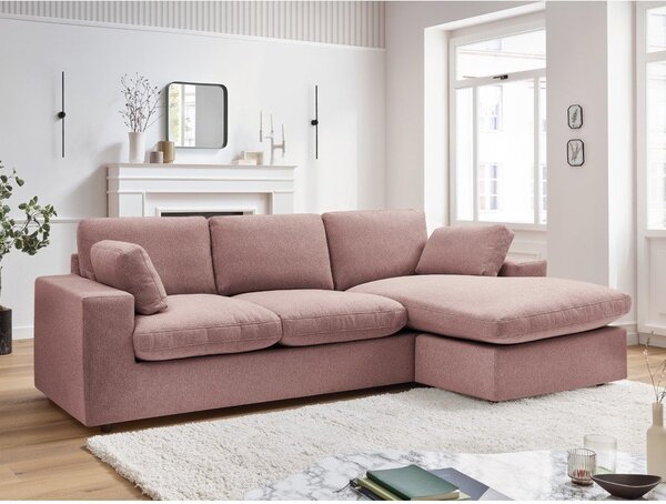 Růžová rohová pohovka Belair – Bobochic Paris