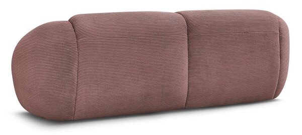 Růžová manšestrová pohovka 250 cm Tina – Bobochic Paris