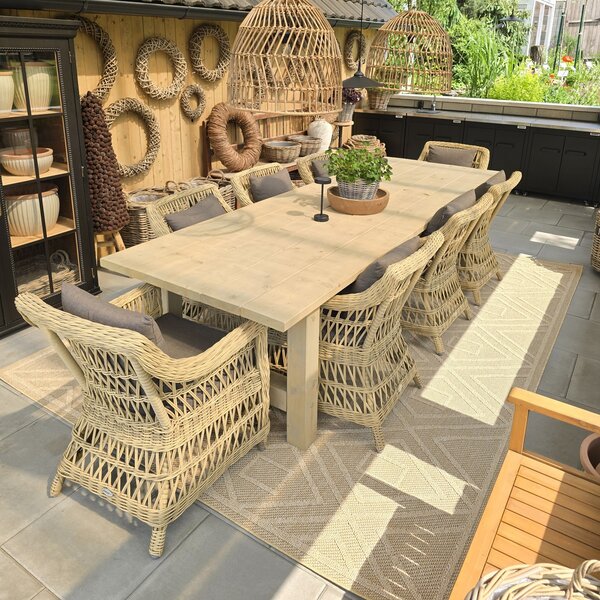 Ayyildiz, Kusový koberec Patara 4956 Beige – na ven i na doma, 80x150, béžová, chodba / předsíň