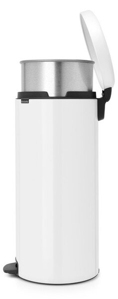 Bílý nášlapný ocelový odpadkový koš 30 l NewIcon – Brabantia