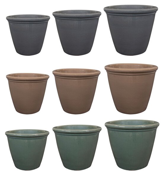 Ter Steege Paleta květináčů Shirley green D106x114 H77 3 assorted
