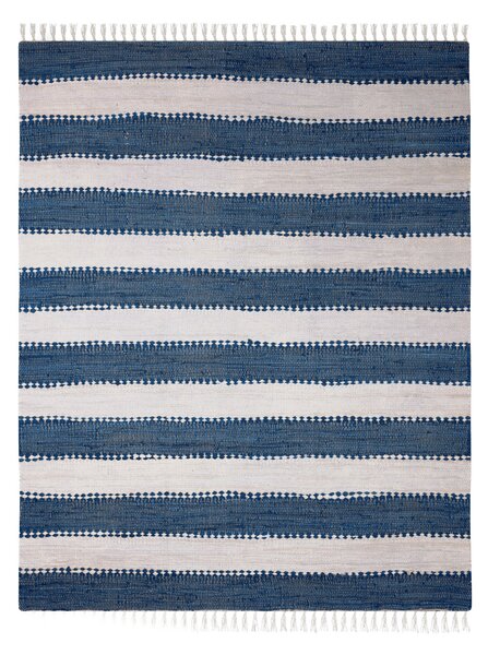 My Flair, Kusový koberec Ashram Blau, 60x110, modrá, chodba / předsíň