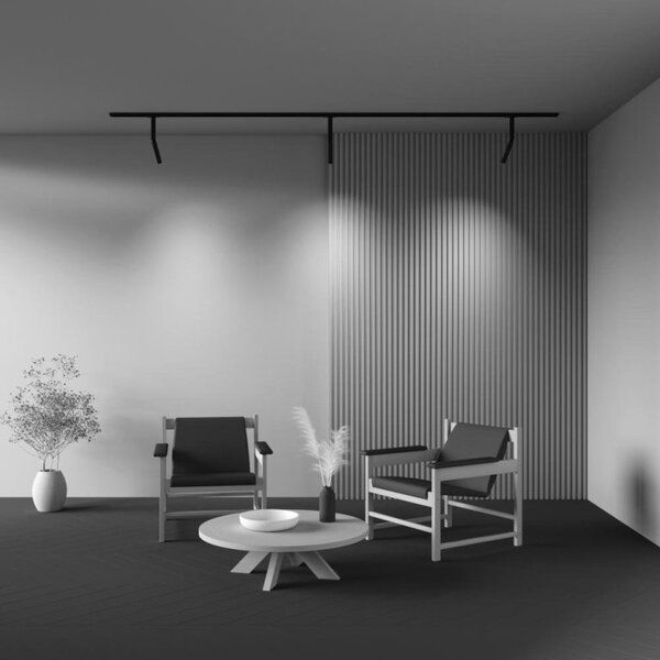 Maytoni Reflektorové LED svítidlo FOCUS DUAL 6W pro 1F systém UNITY, v. 32,5 cm, 3000K Barva: Černá