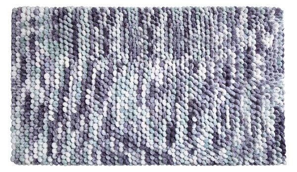 LineaDue PUNTO - Koupelnová předložka stříbrná šedá Rozměr: 50x60 cm