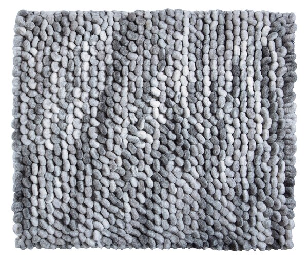 LineaDue PUNTO - Koupelnová předložka světle šedá Rozměr: 50x60 cm