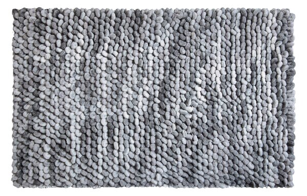 LineaDue PUNTO - Koupelnová předložka světle šedá Rozměr: 50x60 cm