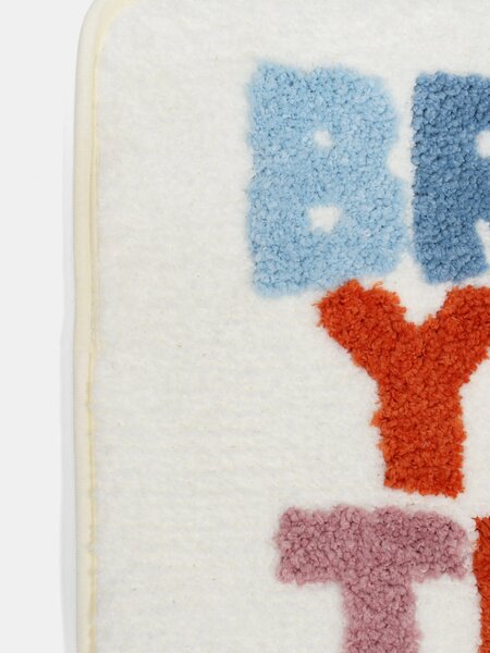 Sinsay - Koupelnová předložka s nápisem BRUSH YOUR TEETH - vícebarevná