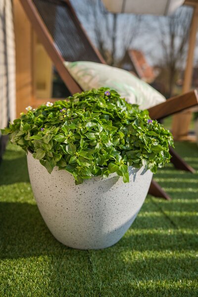 Ter Steege Květináč Nova terrazzowhite D29 H22