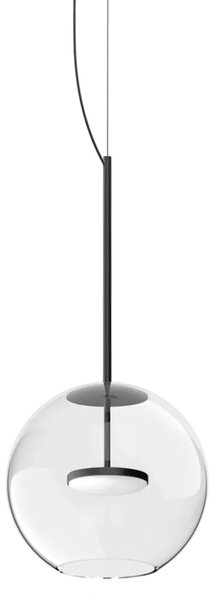 Linealight Závěsné LED svítidlo Cristalbolla_P ø24,5 cm, 10W Barva: Černá, Chromatičnost: 2700K