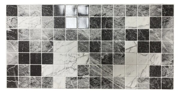 3D obkladový omyvatelný panel PVC Travertine Gray(957x482mm)