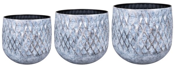 Ter Steege Sada 3 květináčů Mirna denim D56 H45