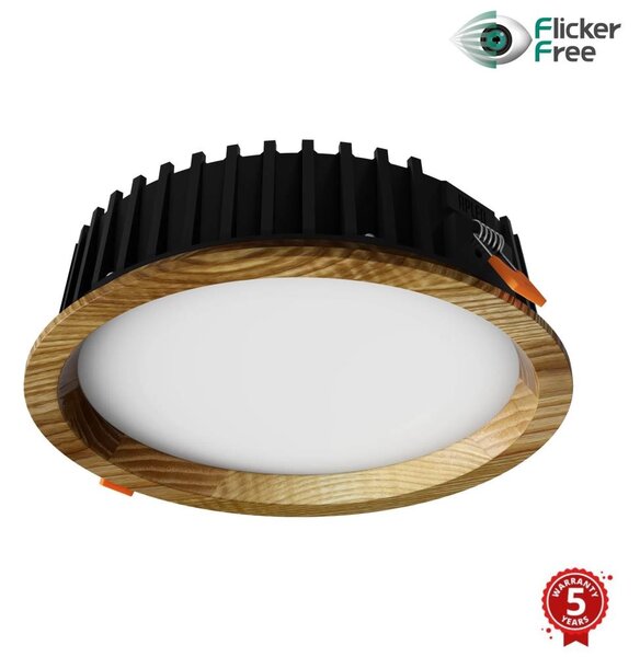APLED - LED Podhledové RONDO WOODLINE LED/6W/230V 4000K pr. 15 cm jasan masiv