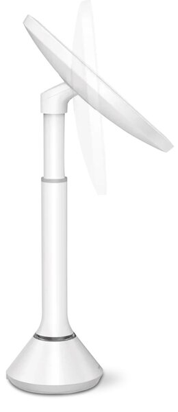 Kosmetické zrcátko Simplehuman Sensor Touch, DUAL LED osvětlení, 5x, dobíjecí, bílá ocel