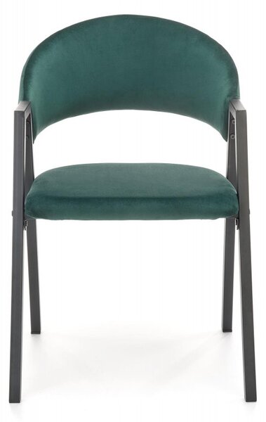 Halmar Jídelní židle / křeslo K473 tmavě zelená