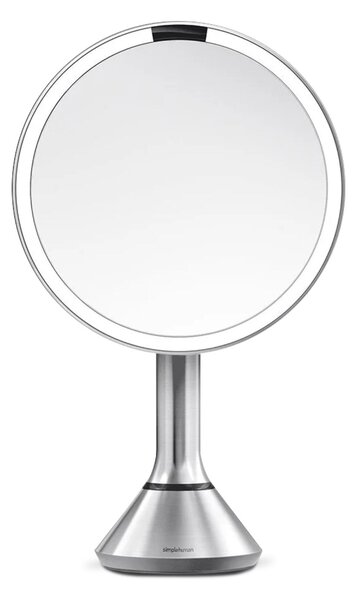 Kosmetické zrcátko Simplehuman Sensor Touch, DUAL LED osvětlení, 5x, dobíjecí, matná nerez