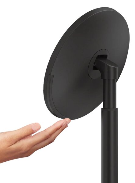 Kosmetické zrcátko Simplehuman Sensor Touch, DUAL LED osvětlení, 5x, dobíjecí, černá ocel
