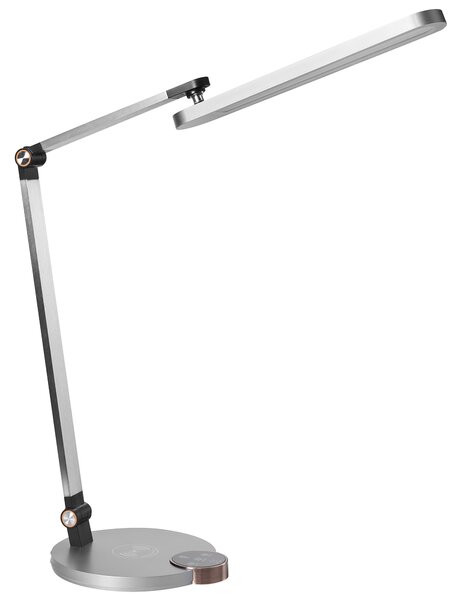 LED stolní lampa CAROY s bezdrátovou nabíječkou Šedá