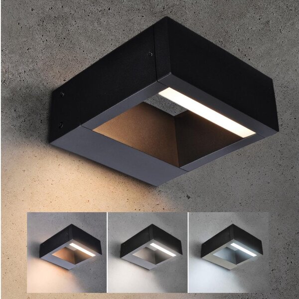 Brilagi - LED Venkovní svítidlo RAGUSA LED/7W/230V 3000/4000/6000K černá IP54