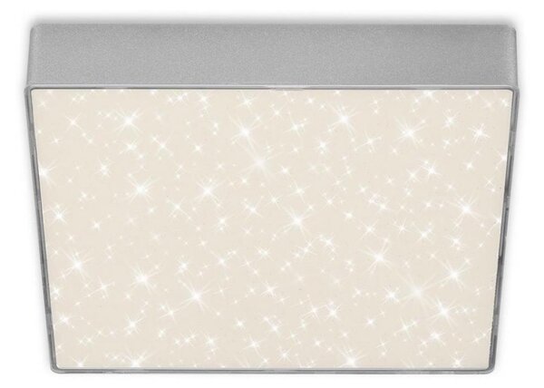 Briloner 7077-414 - LED Stropní svítidlo STAR SKY LED/16W/230V 21x21 cm stříbrná