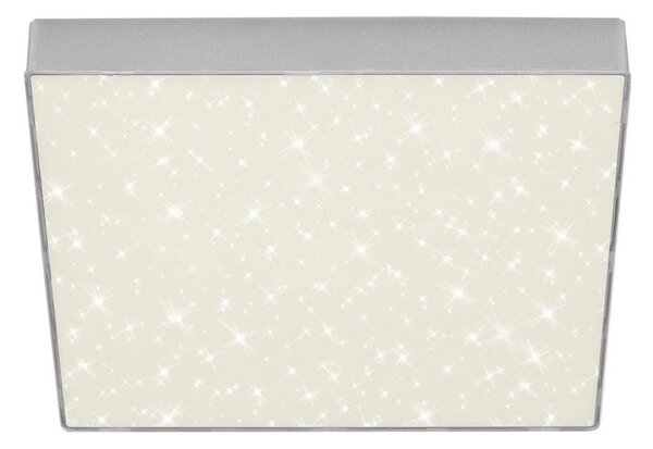 Briloner 7078-414 - LED Stropní svítidlo STAR SKY LED/21W/230V 28x28 cm stříbrná
